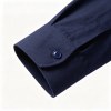 Custom Navy Work Shirt - Long Sleeve Breathable Button-Down Commuter Shirt