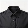 Custom Black Work Shirt - Short Sleeve Breathable Button-Down Commuter Shirt