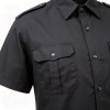 Custom Black Work Shirt - Short Sleeve Breathable Button-Down Commuter Shirt