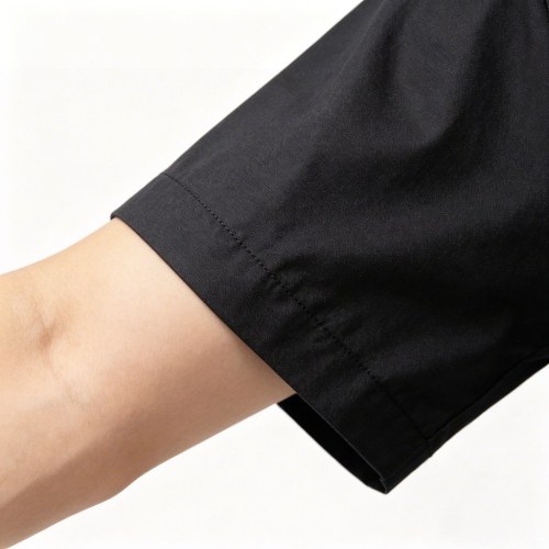 Custom Black Work Shirt - Short Sleeve Breathable Button-Down Commuter Shirt