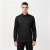 Custom Black Work Shirt - Long Sleeve Breathable Button-Down Commuter Shirt