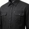 Custom Black Work Shirt - Long Sleeve Breathable Button-Down Commuter Shirt