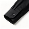 Custom Black Work Shirt - Long Sleeve Breathable Button-Down Commuter Shirt