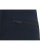 Custom Black Casual Shorts With Button-Up Design and Zippered Pockets.