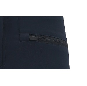 Custom Black Hiking Shorts With Button-Up Design and Zippered Pockets.