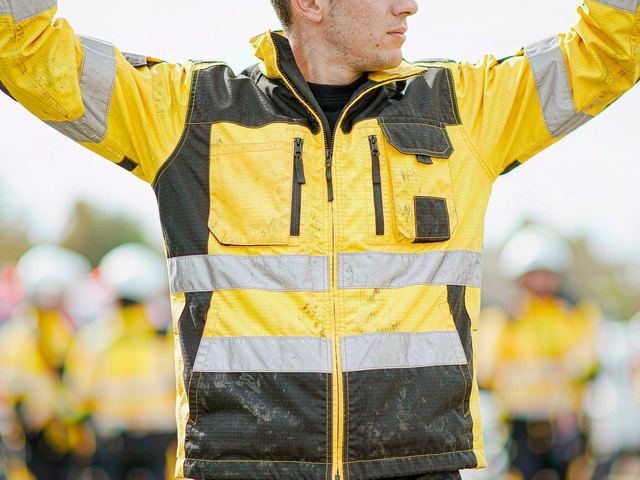 Comfortable hi-vis safety workwear allowing free movement on long shifts