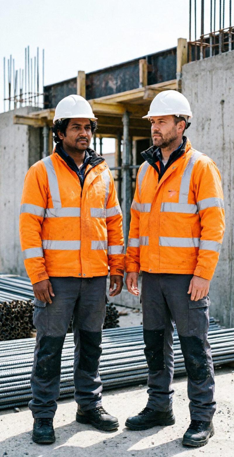 Construction trades in custom site and industrial workwear