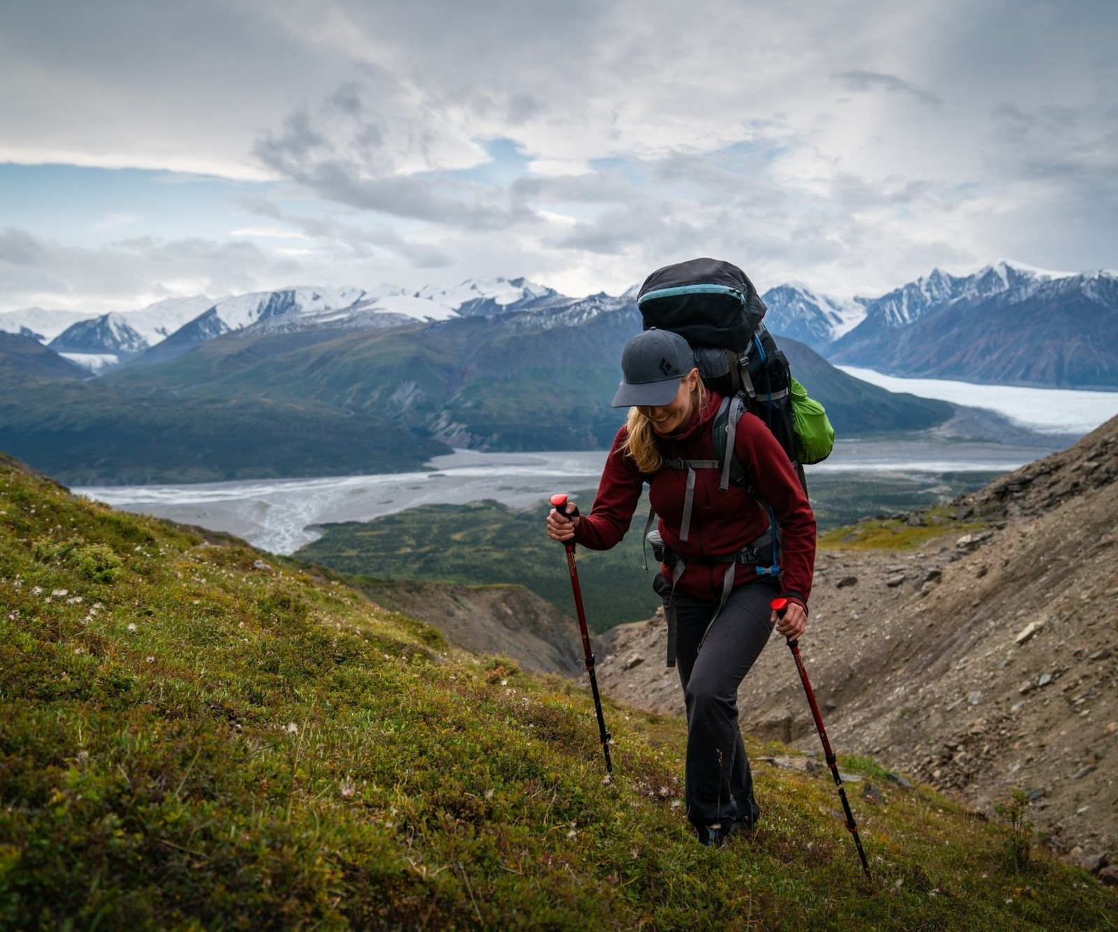 Multi-Day Hiking Trek Carrying a Backpack