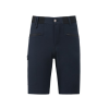 Custom Black Casual Shorts With Button-Up Design and Zippered Pockets.