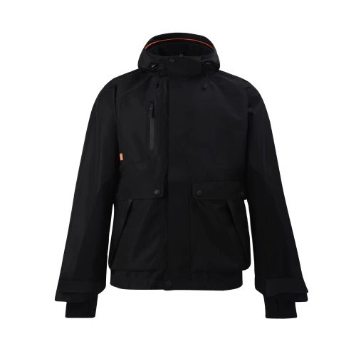 Custom Lightweight Waterproof Jacket, Breathable and Comfortable, Hooded, Black, Supports OEM