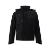 Custom Stretch Softshell Jacket With Adjustable Cuffs, Hook-and-Loop Closures, and a Hood