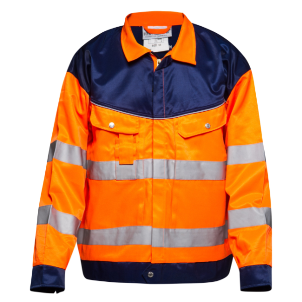 Custom High Visibility Reflective Jacket,  Waterproof Class 3, Lapel