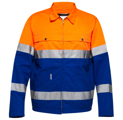 Custom Anti-static Jacket, High Vis Rain Coats, Waterproof Class 3, Lapel