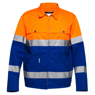 Custom Anti-static Jacket, High Vis Rain Coats, Waterproof Class 3, Lapel