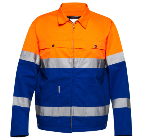 Custom Anti-static Jacket, High Vis Rain Coats, Waterproof Class 3, Lapel