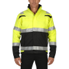 Custom Hi Vis Antistatic FR Bomber Jacket, Yellow Coats with Black Bottom