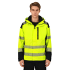 Custom Waterproof Jacket, High Vis Rain Coats, Waterproof Class 3, Insulated Hood