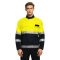 Custom Waterproof Workwear, High Vis Rain Jacket, Waterproof Class 3, Yellow-Black