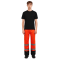 Custom Flame Retardant Trousers, Orange-Black, Waterproof, Wholesale and OEM Support