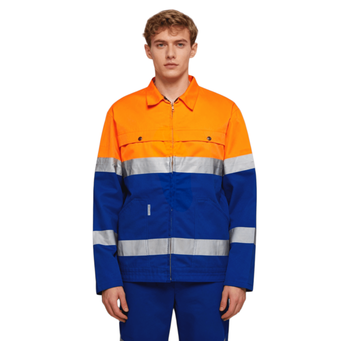 Custom Anti-static Jacket, High Vis Rain Coats, Waterproof Class 3, Lapel