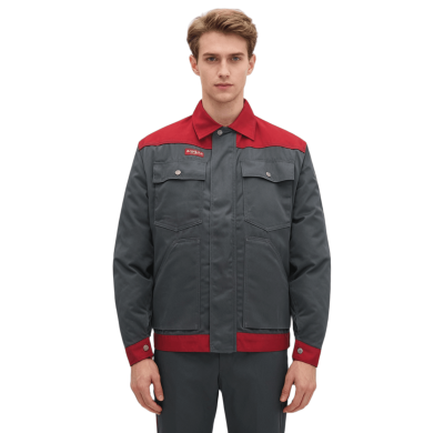 Custom Repair Work Jacket With Multiple Pockets, Wear-Resistant, and Featuring a Lapel Design