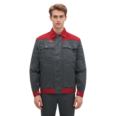 Custom Repair Work Jacket With Multiple Pockets, Wear-Resistant, and Featuring a Lapel Design