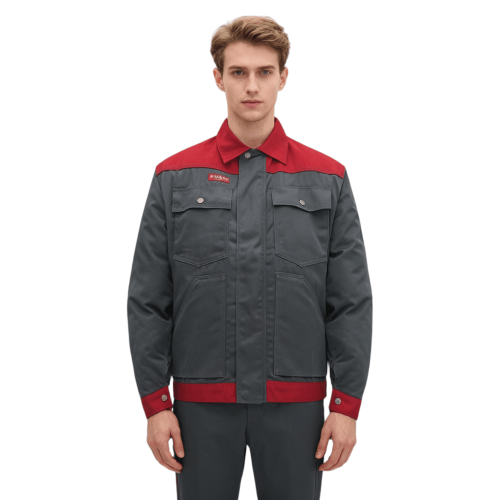 Custom Repair Work Jacket With Multiple Pockets, Wear-Resistant, and Featuring a Lapel Design