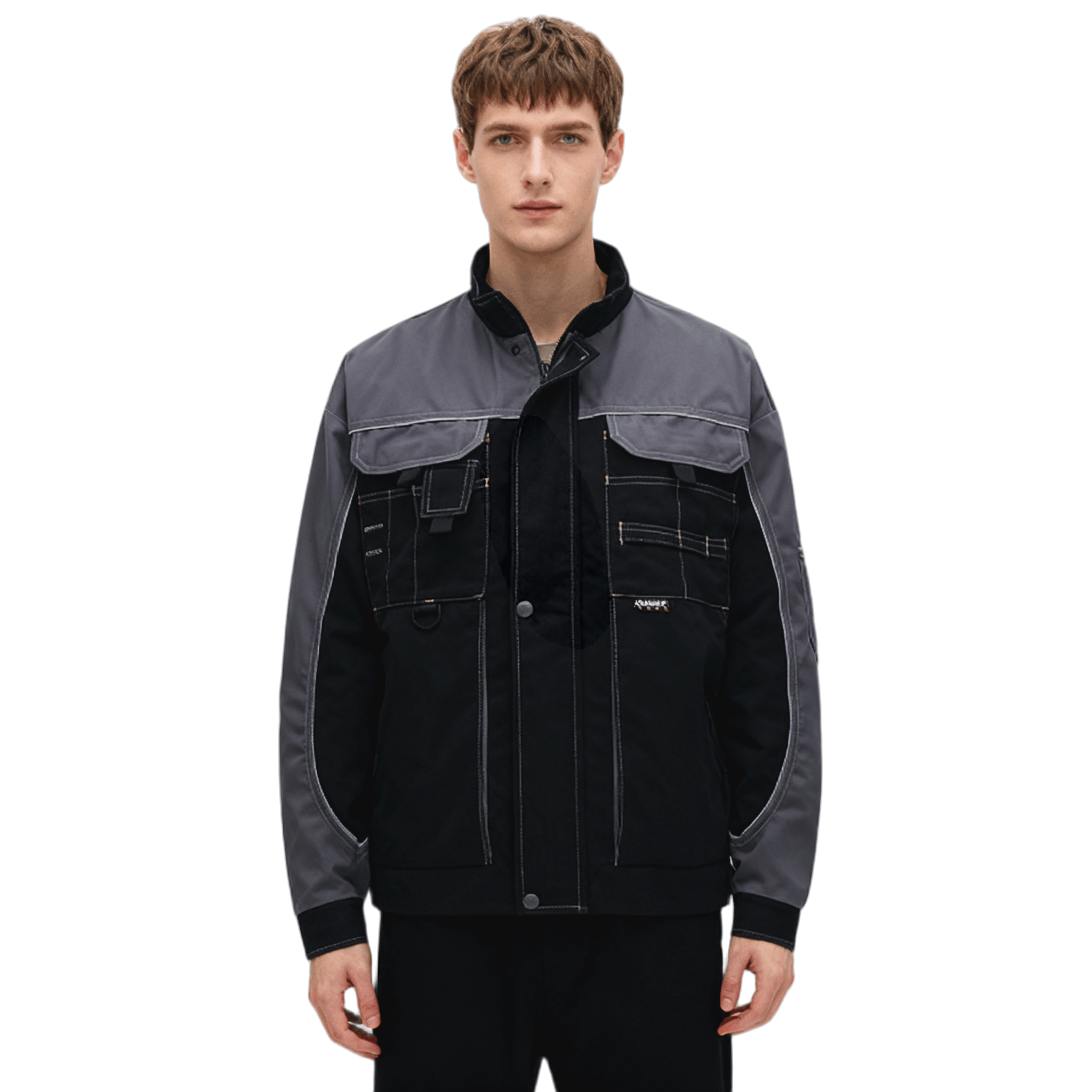 Custom dust-proof equipment repair jacket with multi-pocket layout