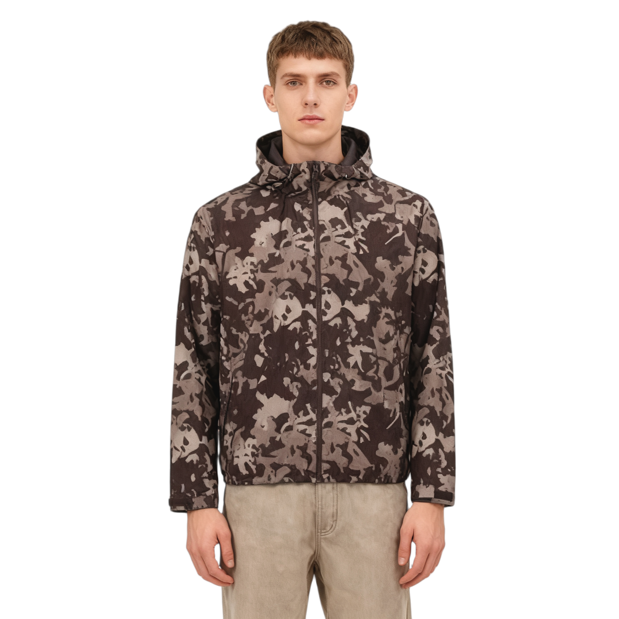 Custom camo field jacket, windproof and waterproof