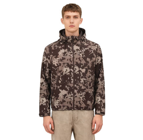 Custom Camo Hunting Jacket, Windproof and Waterproof, Available For OEM and Wholesale.