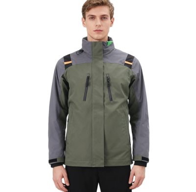 Custom Windproof Mountain Climbing Jacket, Adjustable Cuffs, Velcro, Concealed Pockets