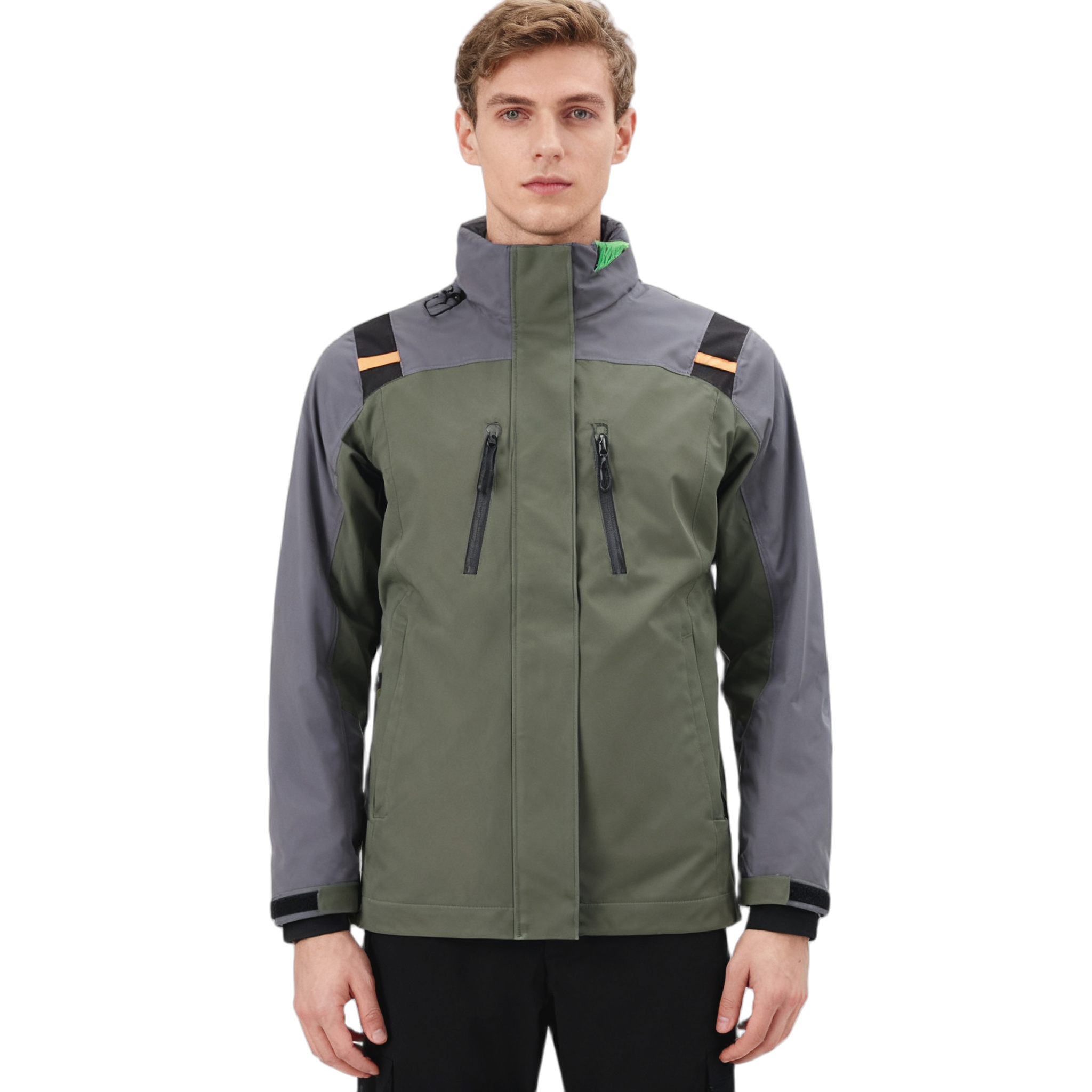 Custom windproof work jacket for farm use