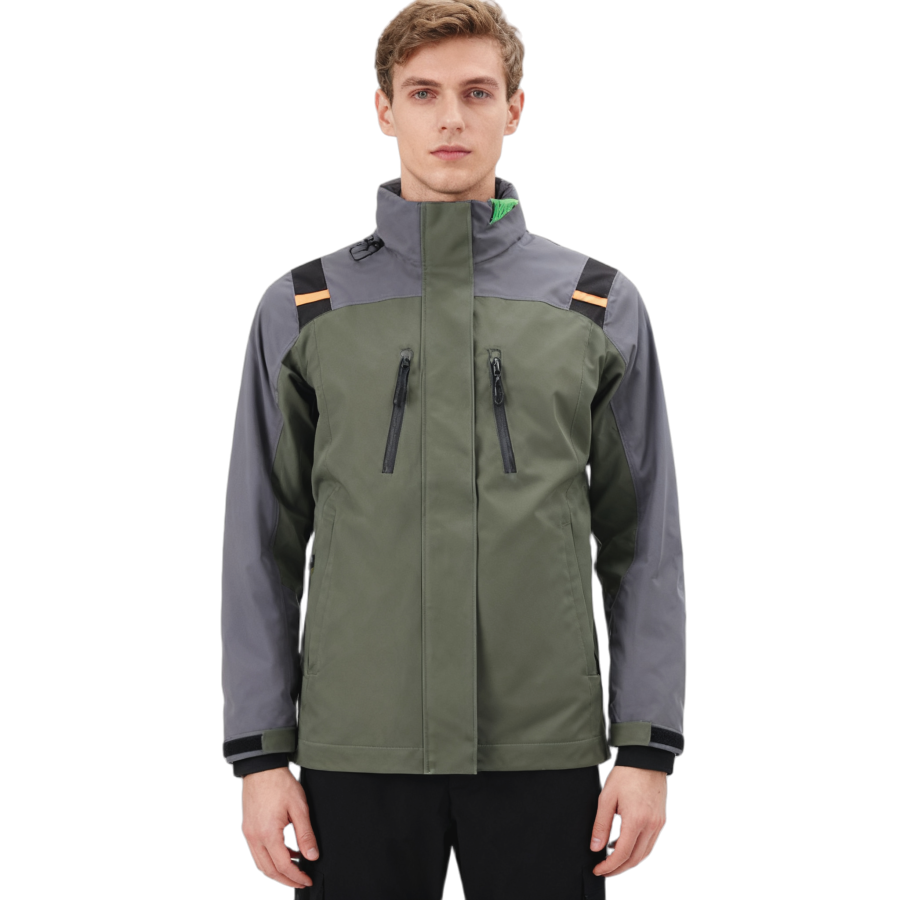 Custom windproof fishing jacket with adjustable cuffs