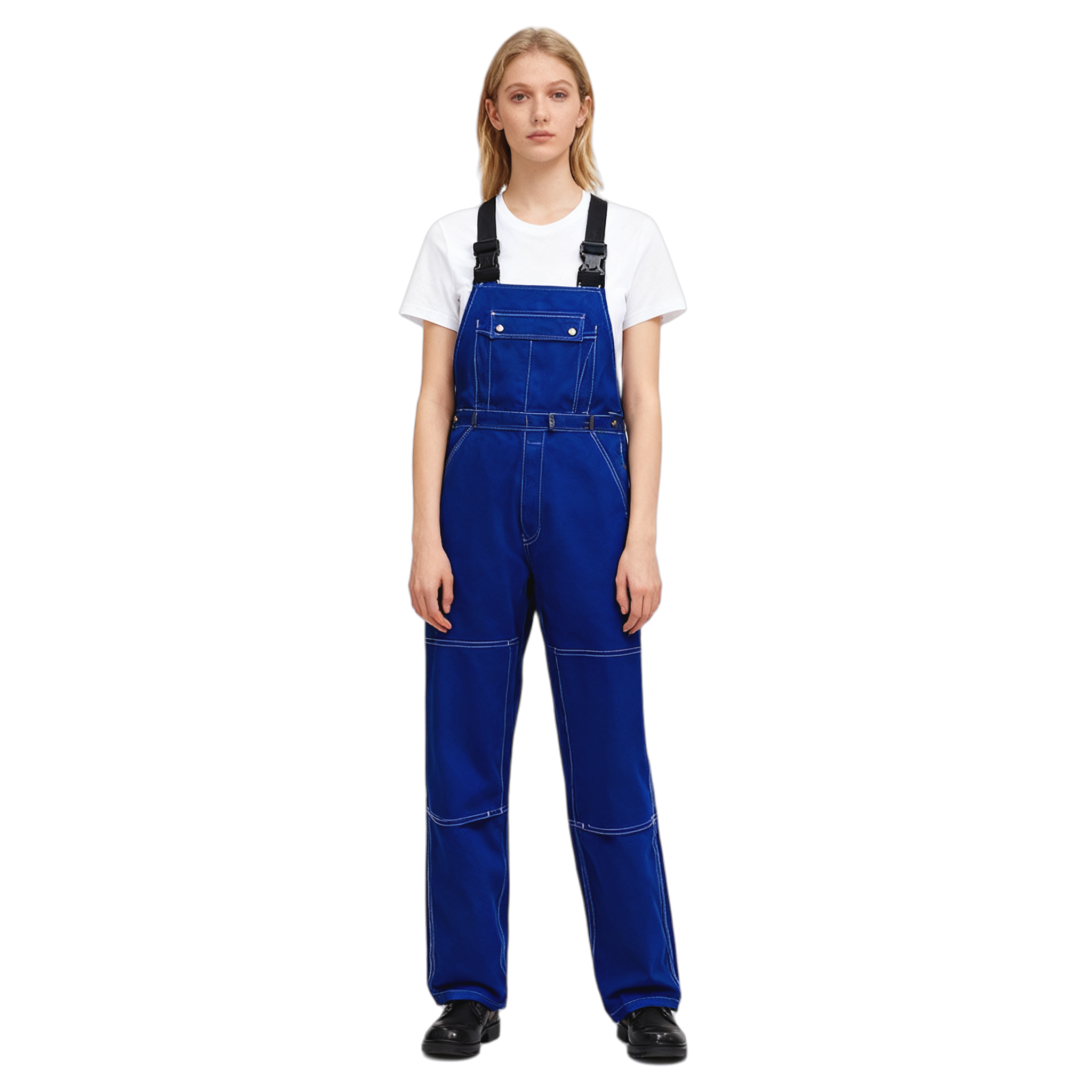 Custom durable denim overalls for farm work