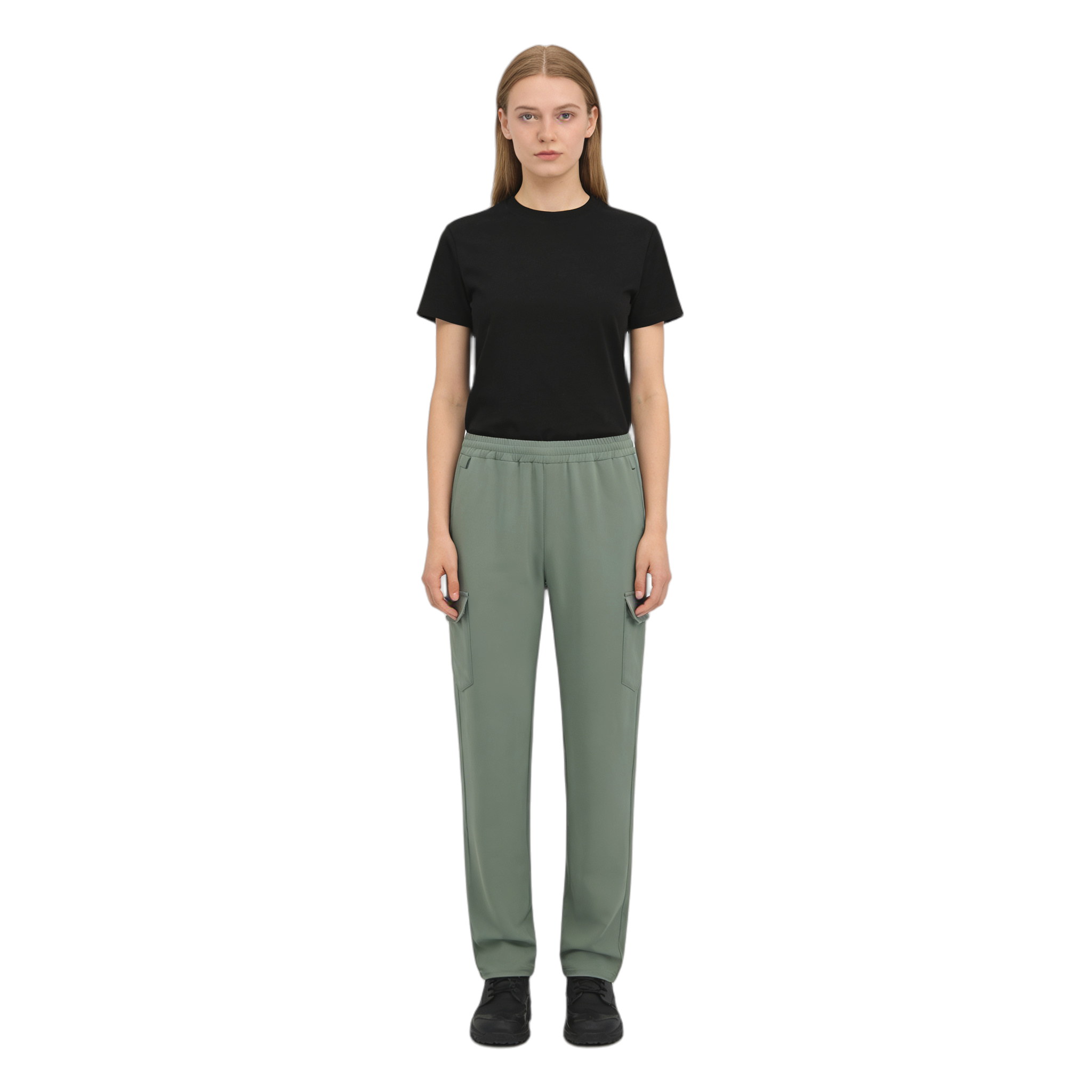 Custom Breathable Hiking Pants With Elastic Waist, Adjustable Cuffs, and Multiple Pockets.