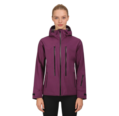 Custom Women's Waterproof Hiking Jacket, Breathable and Comfortable, Adjustable Hat