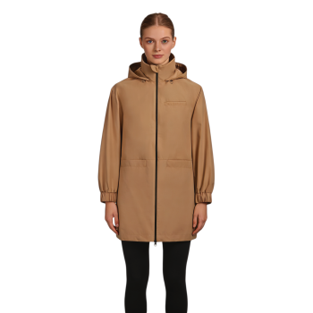 Custom Waterproof Hiking Parka, Hidden Pockets, Elastic Cuffs, Windproof Skirt Design