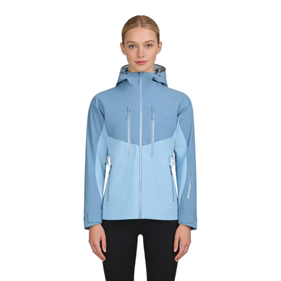 Custom Women's Waterproof Hiking Jacket with Hood – Windproof & Tailored Fit