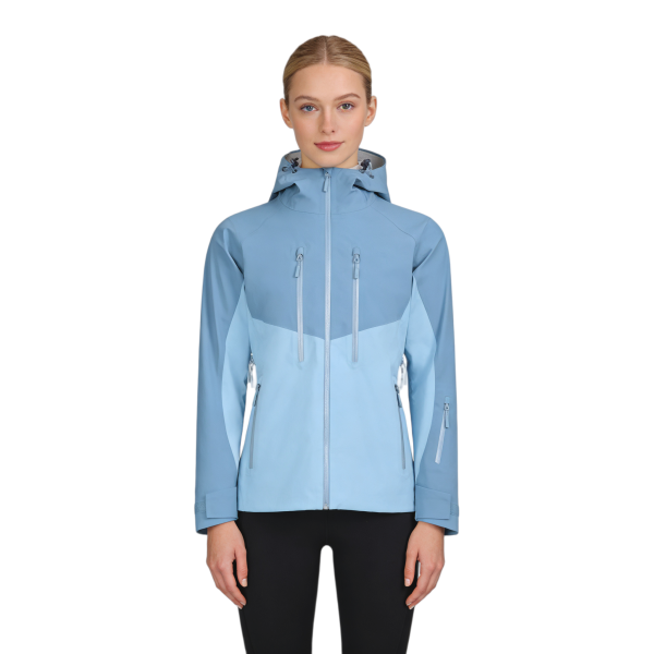 Custom Women's Waterproof Hiking Jacket with Hood – Windproof & Tailored Fit