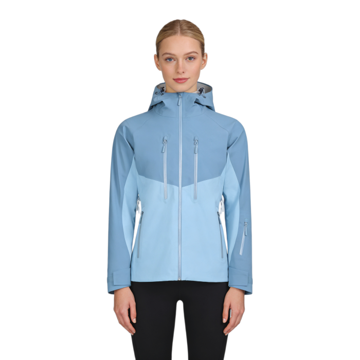 Custom Women's Waterproof Hiking Jacket with Hood – Windproof & Tailored Fit