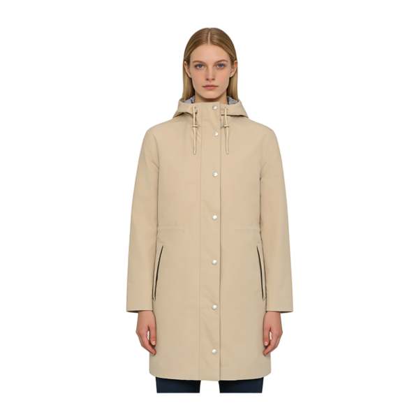 Custom Waterproof Hiking Parka with Hood – Made from Recycled Fabric
