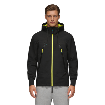 Custom Hiking Windproof Jacket, Adjustable Hat, Waterproof Zipper, Elastic Cuffs