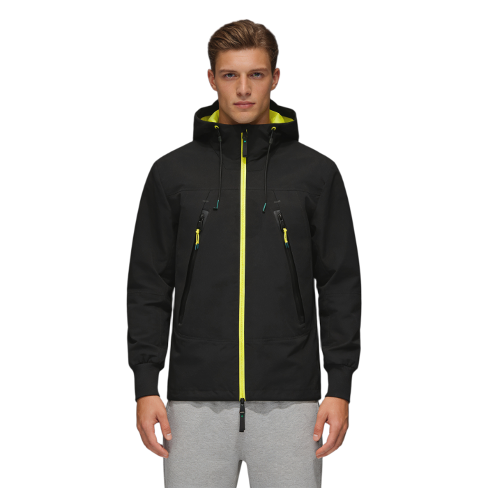 Custom Hiking Windproof Jacket, Adjustable Hat, Waterproof Zipper, Elastic Cuffs