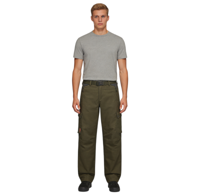 Custom Outdoor Casual Trousers With Multiple Pockets and Button-Fastening Design.