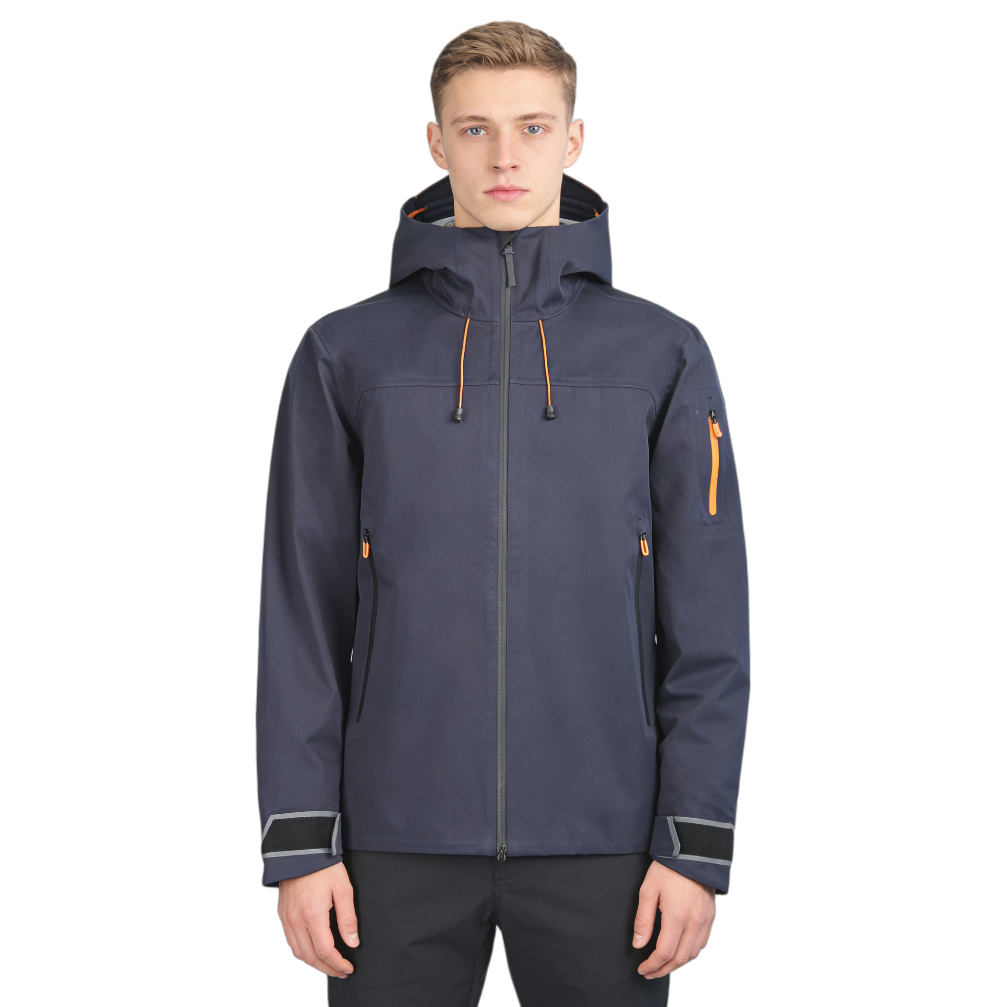 Custom Waterproof Hiking Jacket with Hood Breathable Fabric OEM