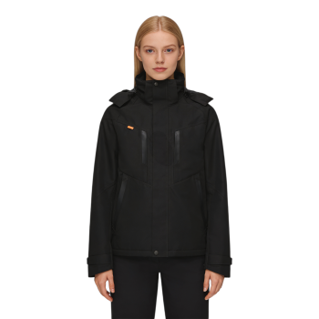 Custom Lightweight Waterproof Jacket - Breathable & Comfortable with Hood, Black Color