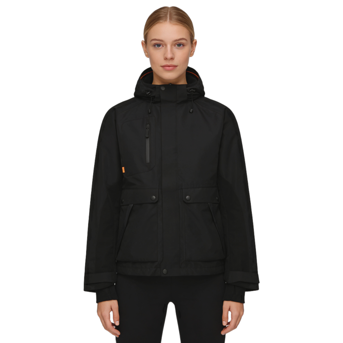 Lightweight Windproof Jacket With Adjustable Cuffs, Hook-and-Loop Closures, and a Hood