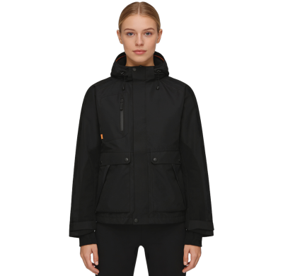 Lightweight Windproof Jacket With Adjustable Cuffs, Hook-and-Loop Closures, and a Hood