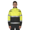Custom Hi Vis Antistatic FR Bomber Jacket, Yellow Coats with Black Bottom