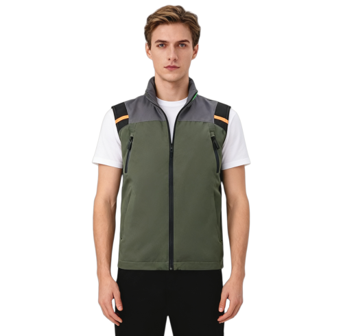 Custom Fleece Fishing Vest, Windproof and Warm, With Fully Sealed Seams.